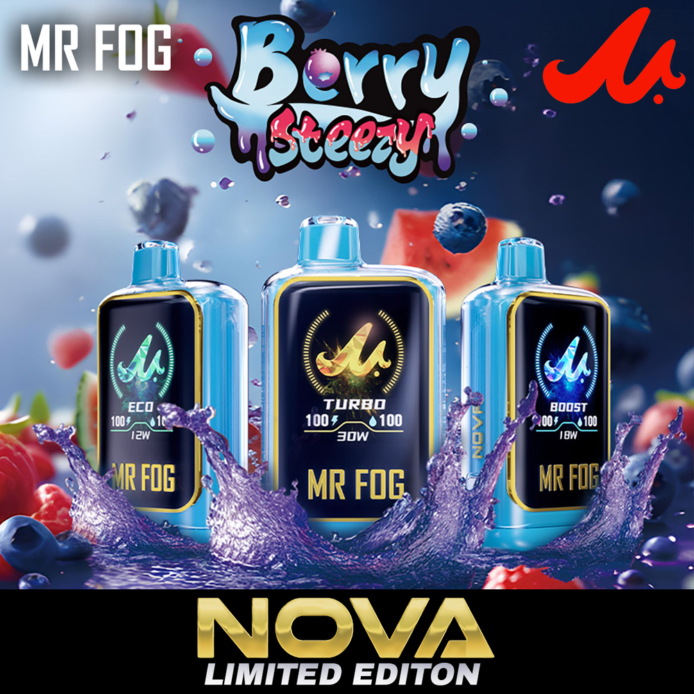 MR FOG NOVA LIMITED EDITION 36,000 PUFFS DISPOSABLE VAPE - DISPLAY OF 5