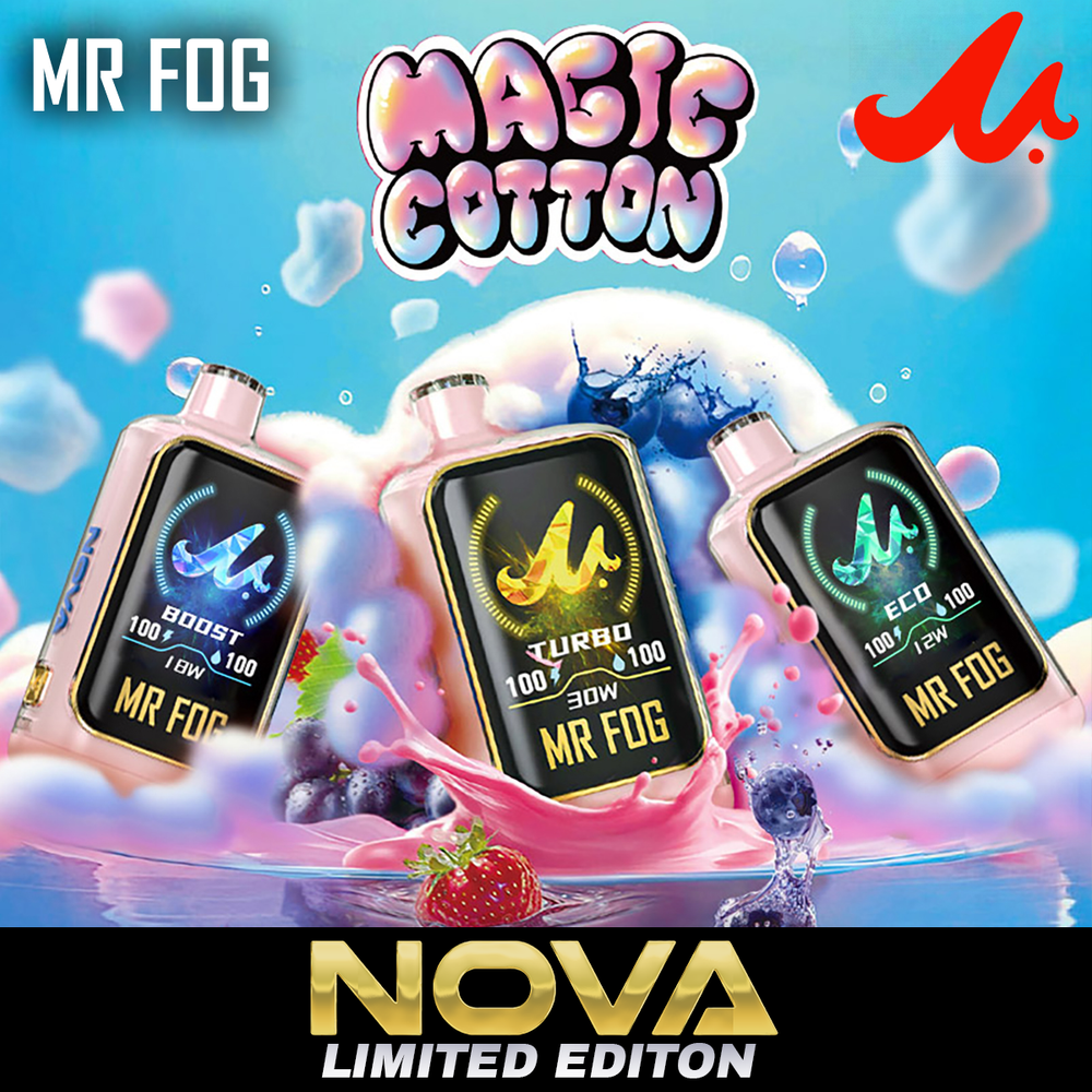 MR FOG NOVA LIMITED EDITION 36,000 PUFFS DISPOSABLE VAPE - DISPLAY OF 5