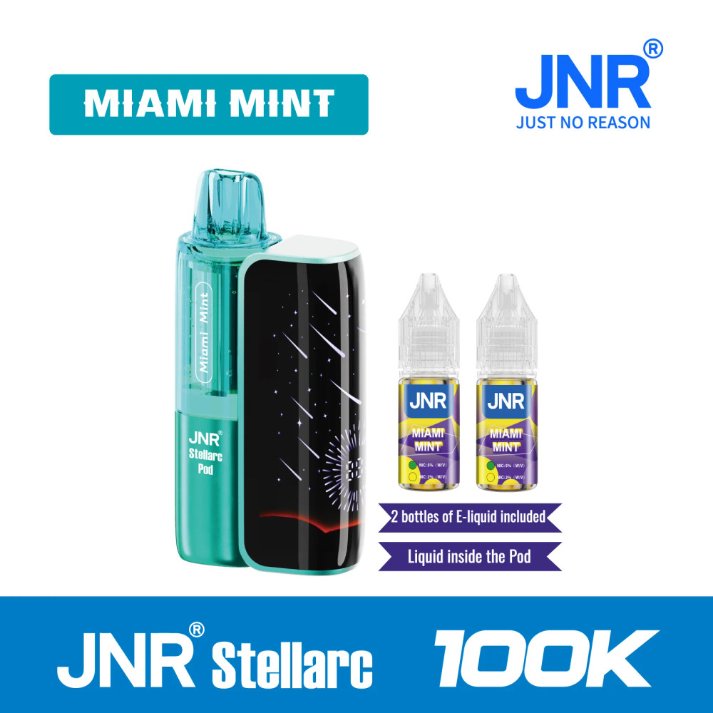 JNR STELLARC 100,000 PUFFS DISPOSABLE VAPE KIT VALUE PACK - DISPLAY OF 5