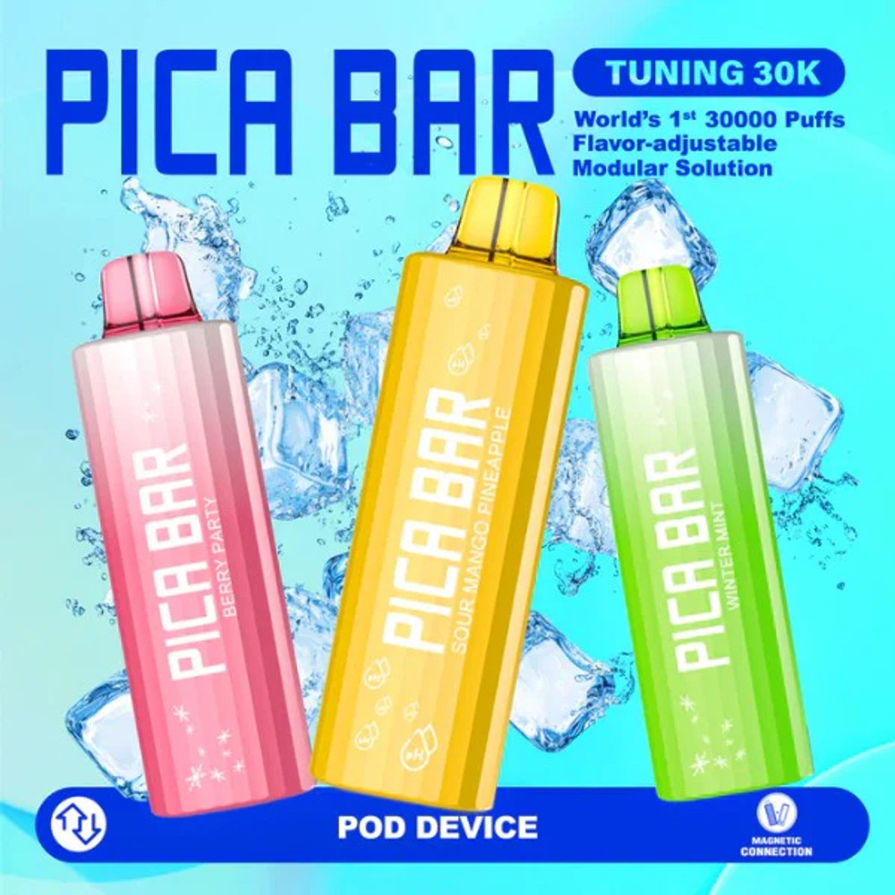 PICA BAR TUNING 30,000 PUFFS DISPOSABLE VAPE (POD ONLY) - DISPLAY OF 5