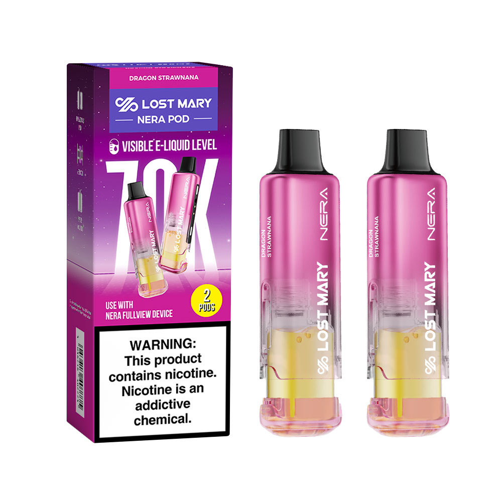 LOST MARY NERA FULLVIEW 70,000 PUFFS DISPOSABLE VAPE 2-PACK (PODS ONLY) - DISPLAY OF 5