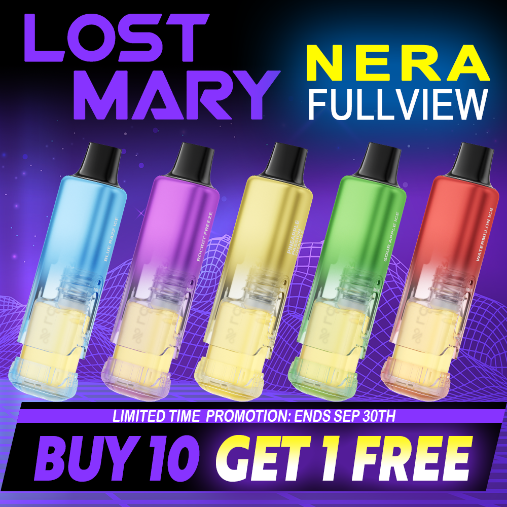LOST MARY NERA FULLVIEW 70,000 PUFFS DISPOSABLE VAPE 2-PACK (PODS ONLY) - DISPLAY OF 5