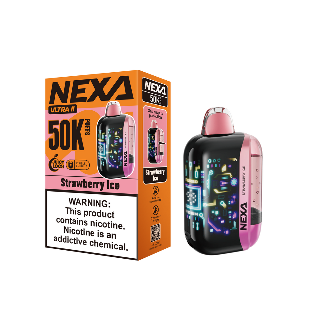NEXA ULTRA II 50,000 PUFFS DISPOSABLE VAPE - DISPLAY OF 5