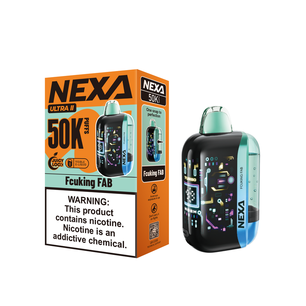 NEXA ULTRA II 50,000 PUFFS DISPOSABLE VAPE - DISPLAY OF 5
