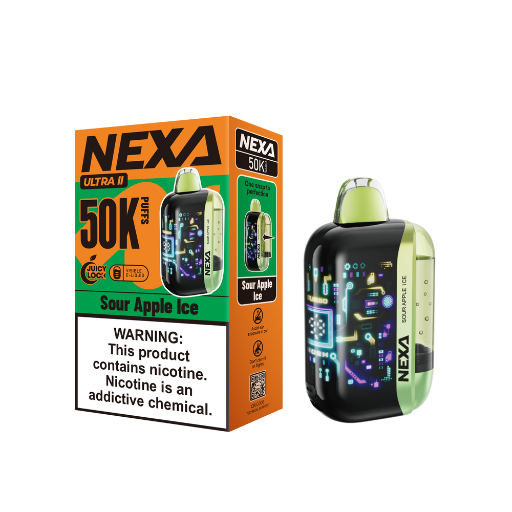 NEXA ULTRA II 50,000 PUFFS DISPOSABLE VAPE - DISPLAY OF 5