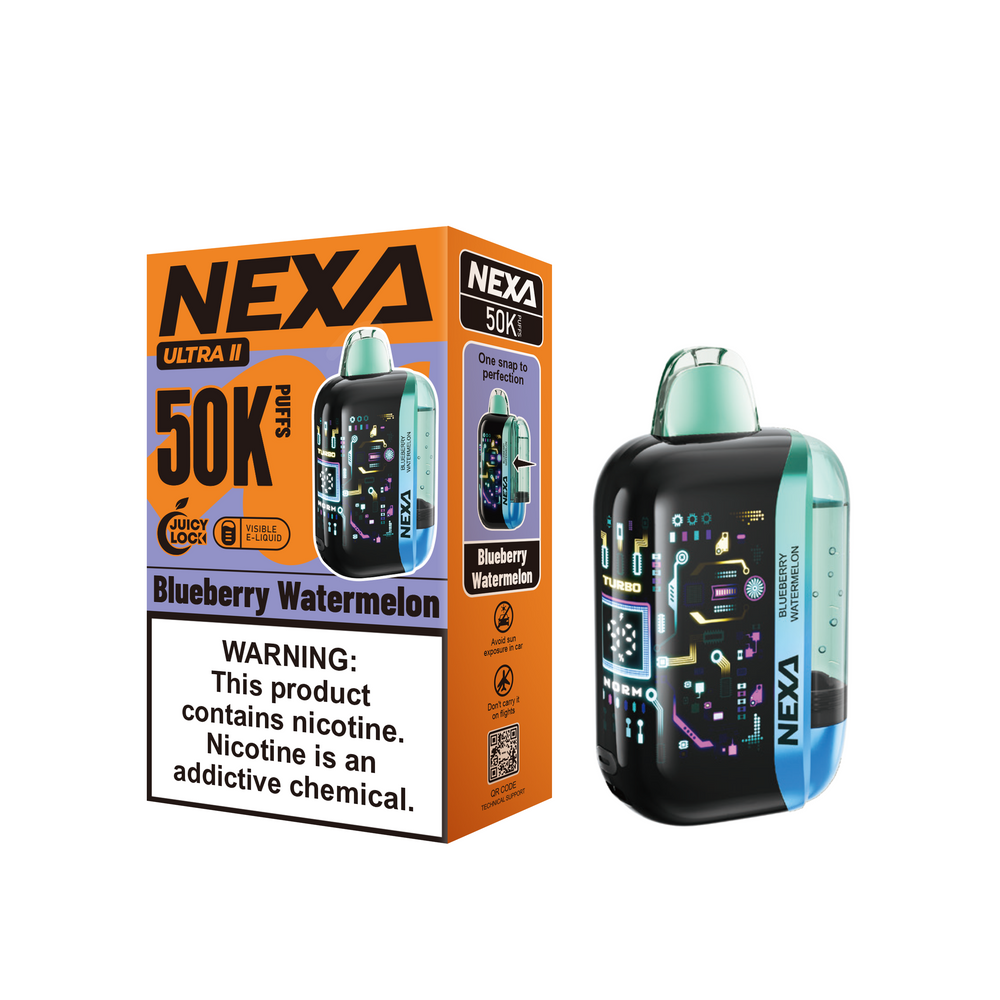 NEXA ULTRA II 50,000 PUFFS DISPOSABLE VAPE - DISPLAY OF 5