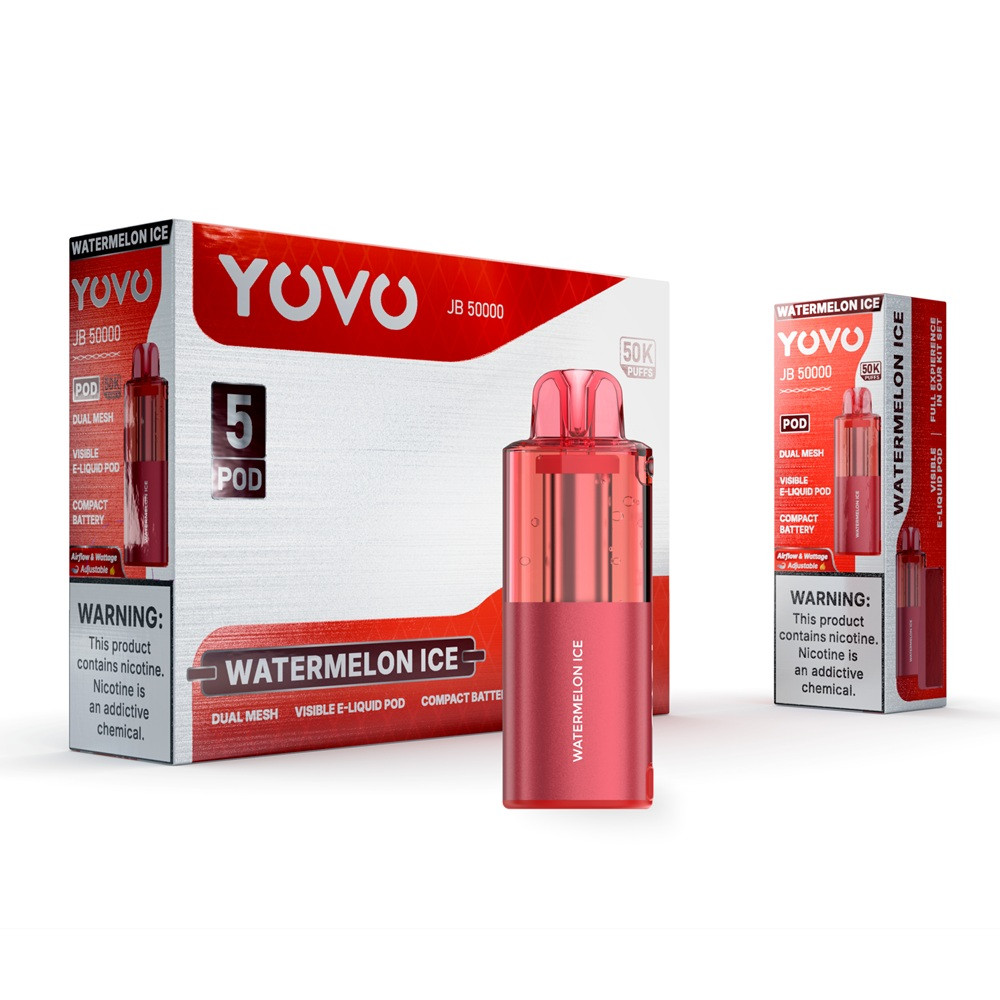 YOVO JB 50,000 PUFFS DISPOSABLE (POD ONLY) - DISPLAY OF 5