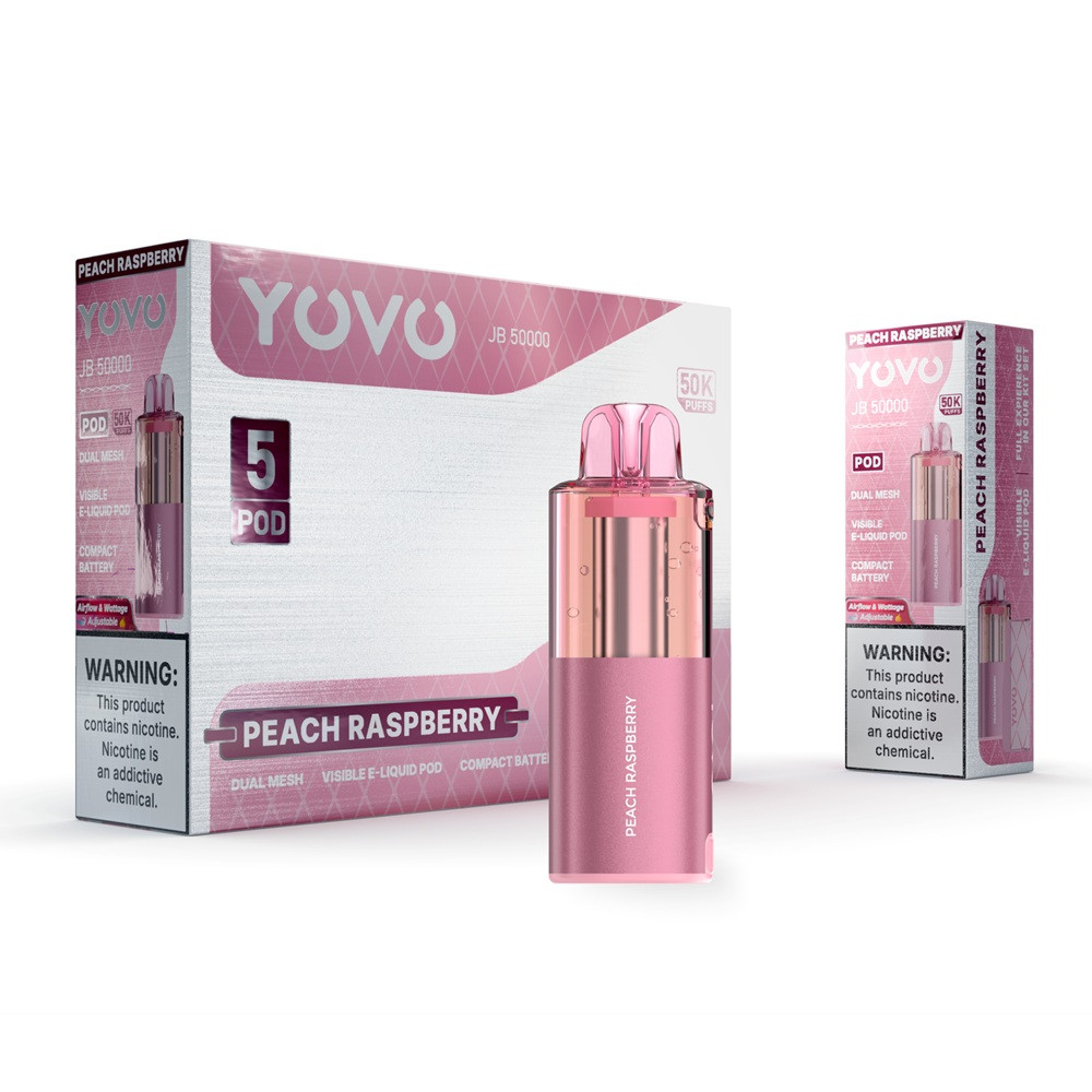 YOVO JB 50,000 PUFFS DISPOSABLE (POD ONLY) - DISPLAY OF 5