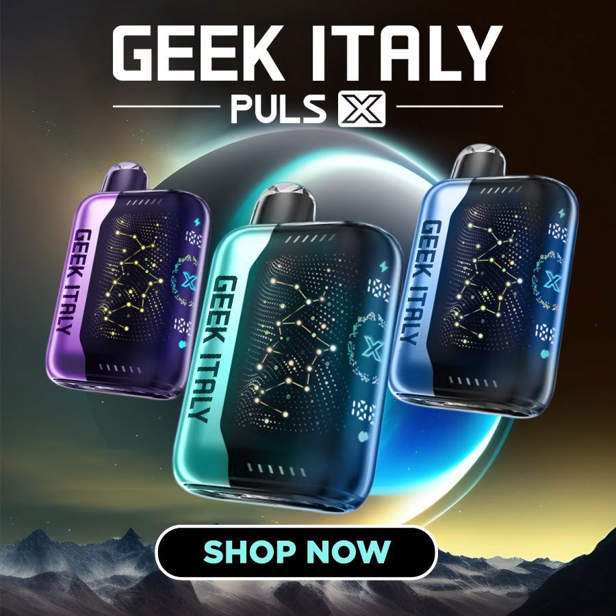 GEEK ITALY PULSE X 25,000 PUFFS DISPOSABLE VAPE - DISPLAY OF 5