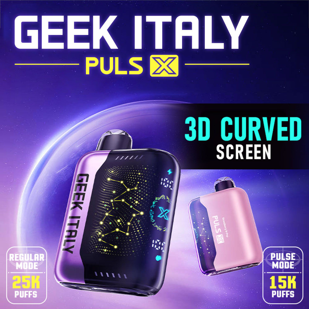 GEEK ITALY PULSE X 25,000 PUFFS DISPOSABLE VAPE - DISPLAY OF 5