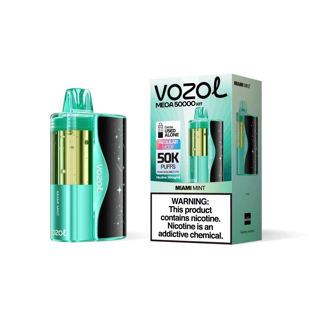 VOZOL MEGA 50,000 PUFFS DISPOSABLE VAPE (FULL KIT) - DISPLAY OF 5