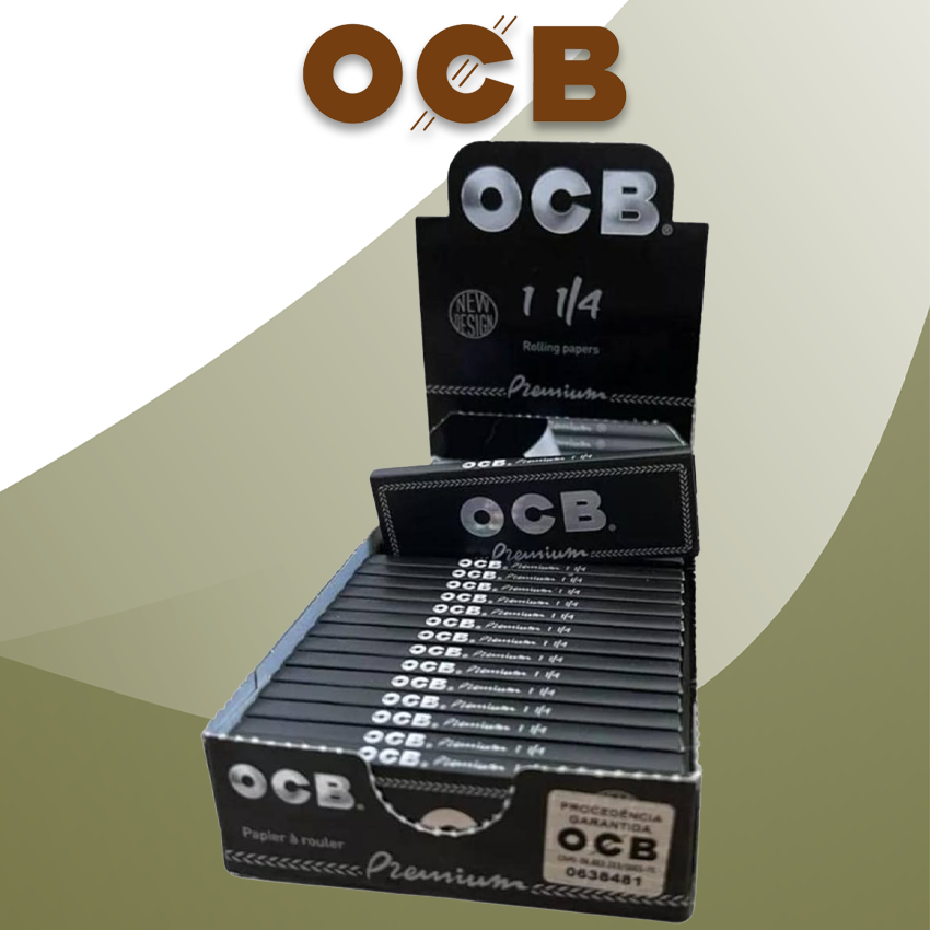 OCB PREMIUM 1 1/4 ROLLING PAPERS - 24CT