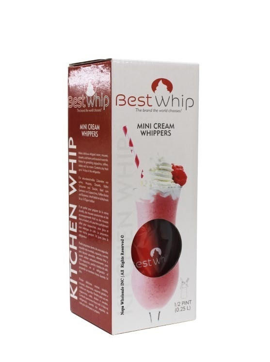 BEST WHIP IT MINI CREAM WHIPPERS 1/2 PINT (0.25L)