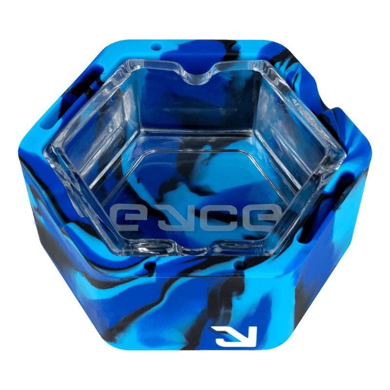 EYCE ASH TRAY 2-IN-1 SILICONE & GLASS PIECE - 1CT