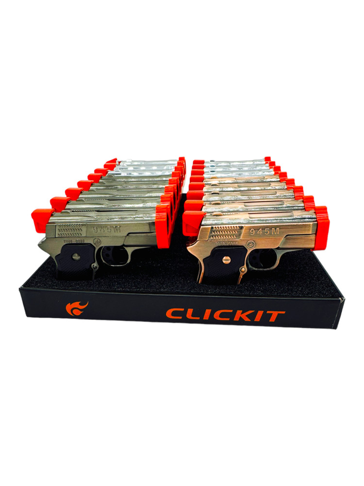 PISTOL MIX DESIGN LIGHTER - 16CT DISPLAY