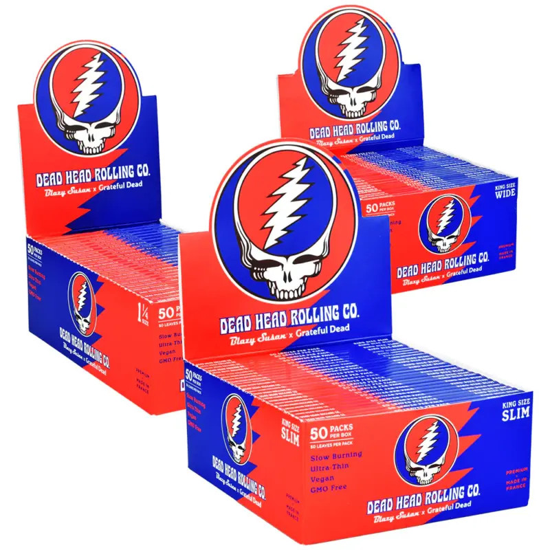 GRATEFUL DEAD X BLAZY SUSAN ROLLING PAPERS - 50CT DFISPLAY