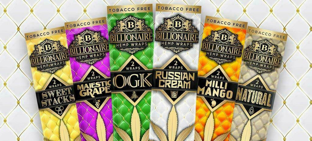 BILLIONAIRE HEMP WRAPS -  2CT/25PK