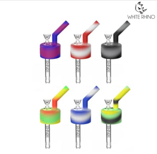 WHITE RHINO POP TOP WATERPIPE ADAPTOR (WP1043) - MIXED COLOR