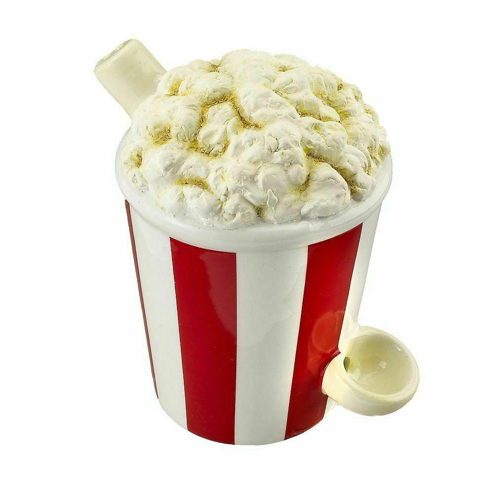 POPCORN SHAPE MUG CERAMIC HANDPIPE - 1CT