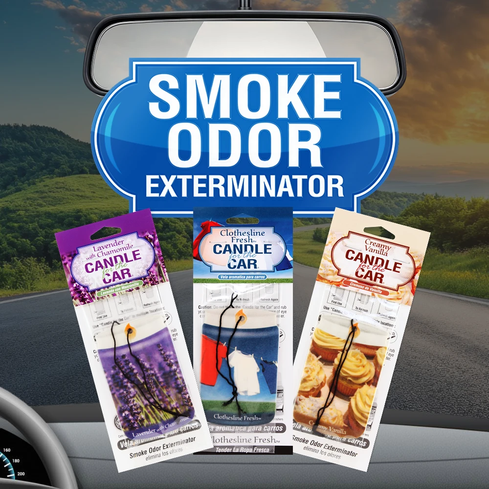 SMOKE ODOR EXTERMINATOR CAR HANG - 12CT BAG