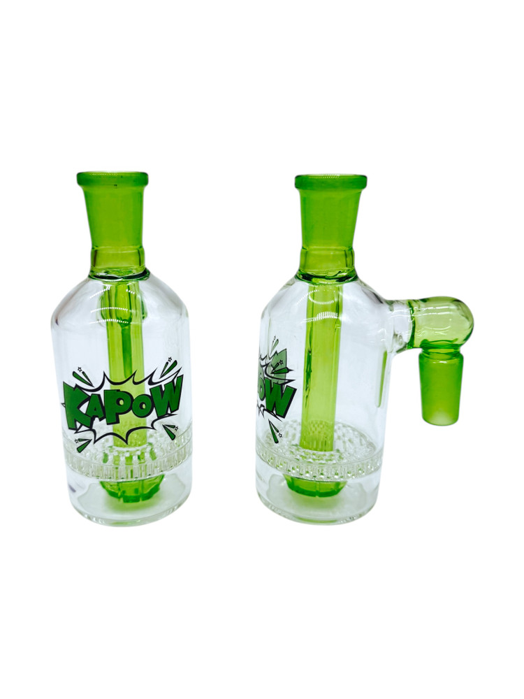 KAPOW GLASS 90 DEGREES HONEYCOMB PERC ASH CATCHER 4" (RSE-27)