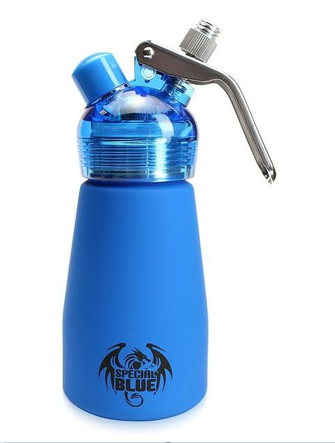 SPECIAL BLUE 1/2 PINT ALUMINUM WHIPPED CREAM DISPENSER