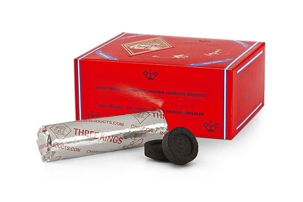 THREE KINGS CHARCOAL - 33MM - 10 CT/10 ROLL/BOX