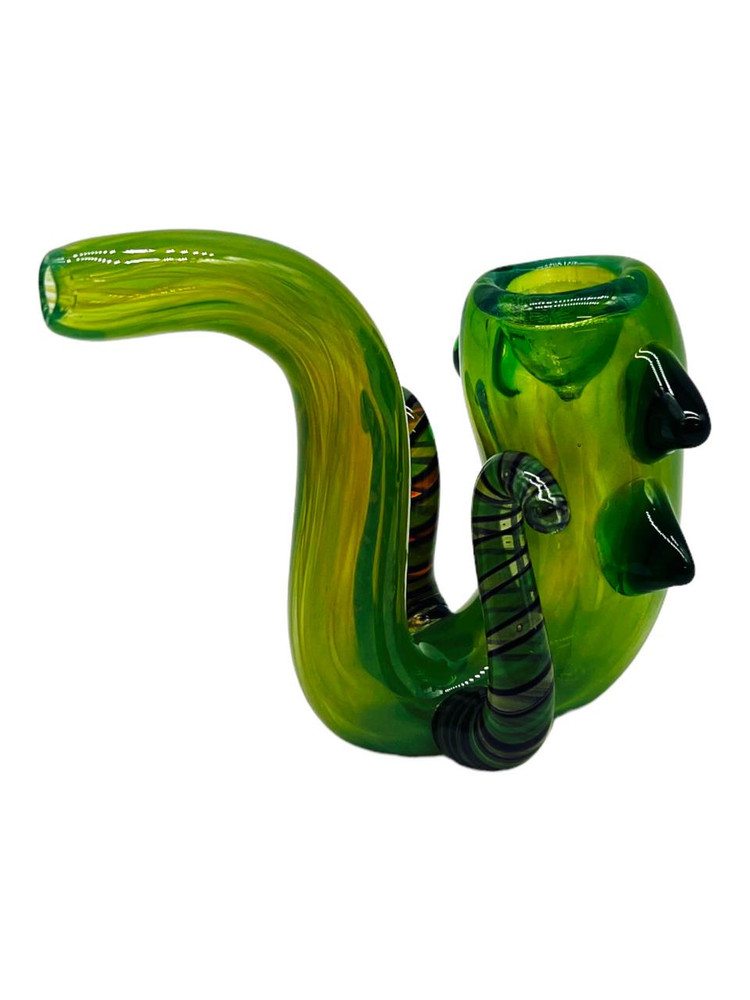 COLORFUL FRIT SHERLOCK HANDPIPE 5"