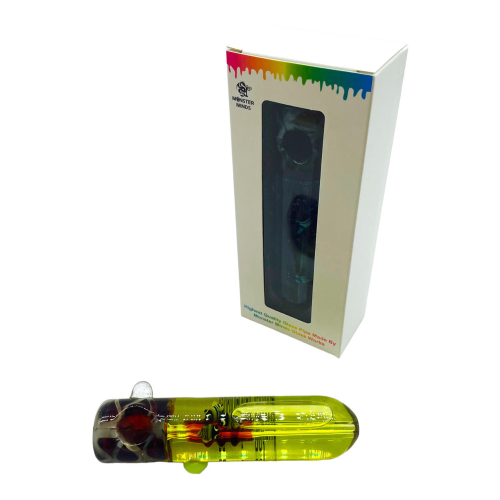 MONSTER MINDS - FREEZABLE CARTOON GLYCERIN HANDPIPE 5.5" - 1CT