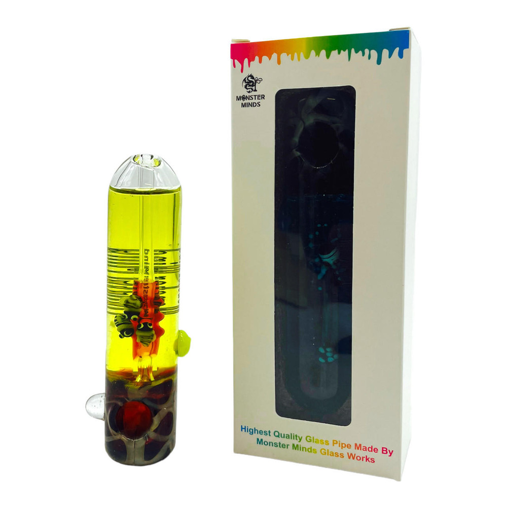 MONSTER MINDS - FREEZABLE CARTOON GLYCERIN HANDPIPE 5.5" - 1CT