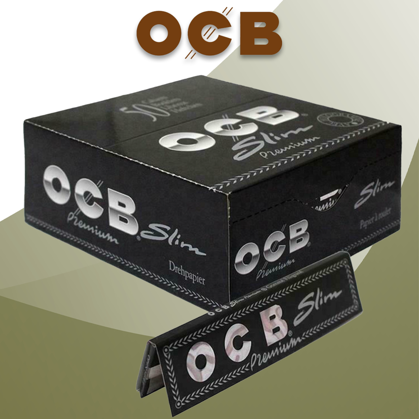 OCB PREMIUM SLIM ROLLING PAPERS - 24CT