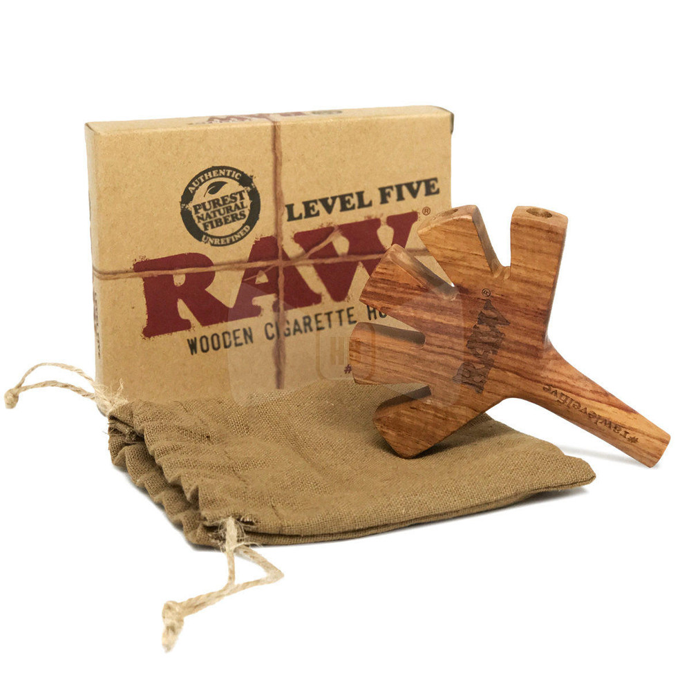 RAW FIVE ON IT WOODEN CIGARETTE HOLDER
