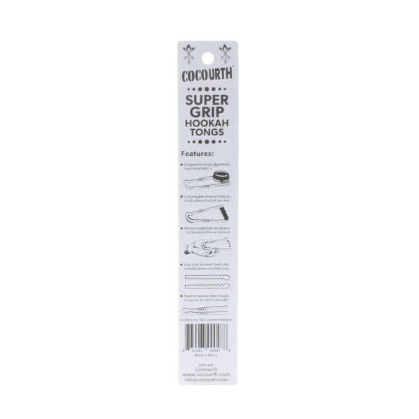 COCOURTH SUPER GRIP HOOKAH TONG - BAG OF 10CT