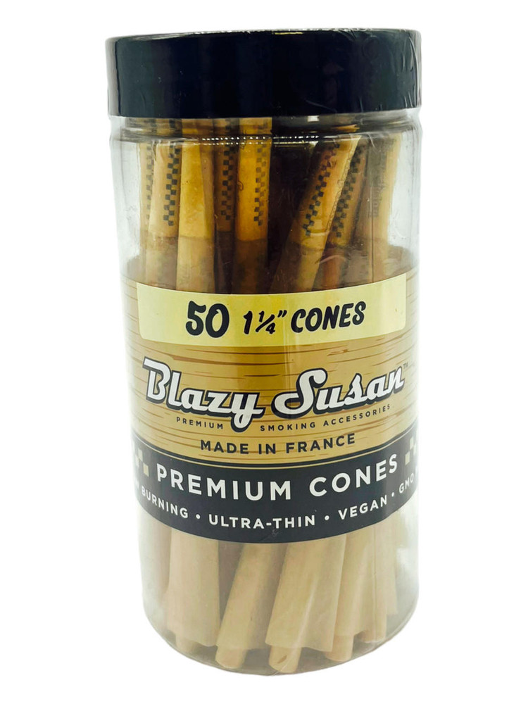 BLAZY SUSAN 1 1/4 SIZE UNBLEACHED CONES - 50CT