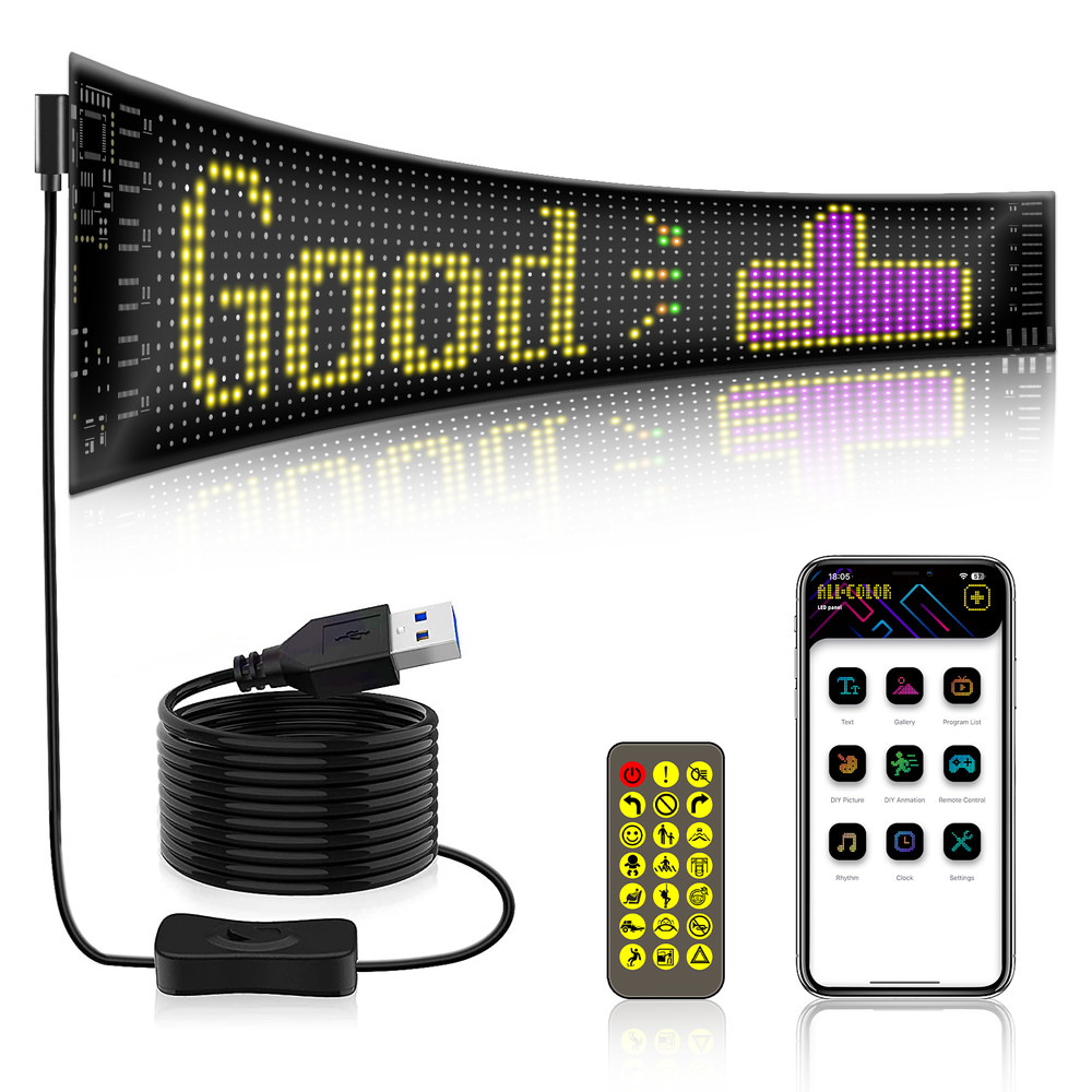 LED MATRIX PANEL - CUSTOMIZED LED NEON SIGNS CONTROLLED FROM PHONE