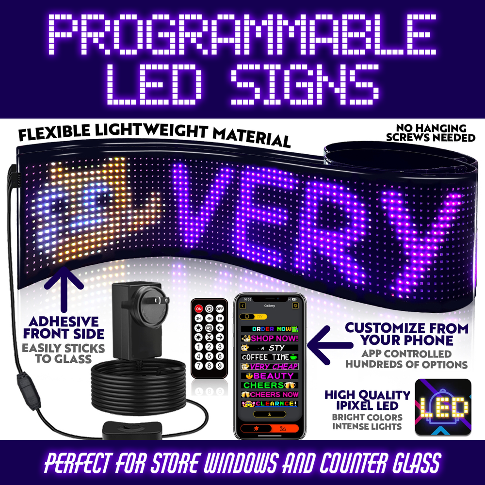 LED MATRIX PANEL - CUSTOMIZED LED NEON SIGNS CONTROLLED FROM PHONE