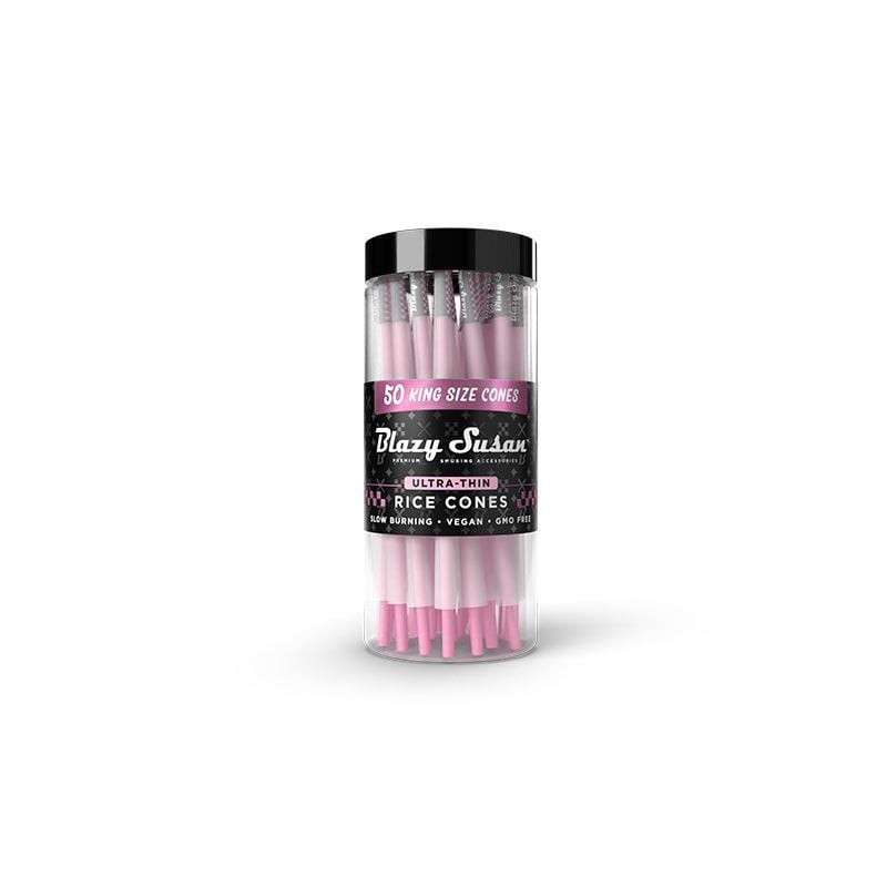 BLAZY SUSAN ULTRA THIN RICE PAPER CONES JAR OF 50