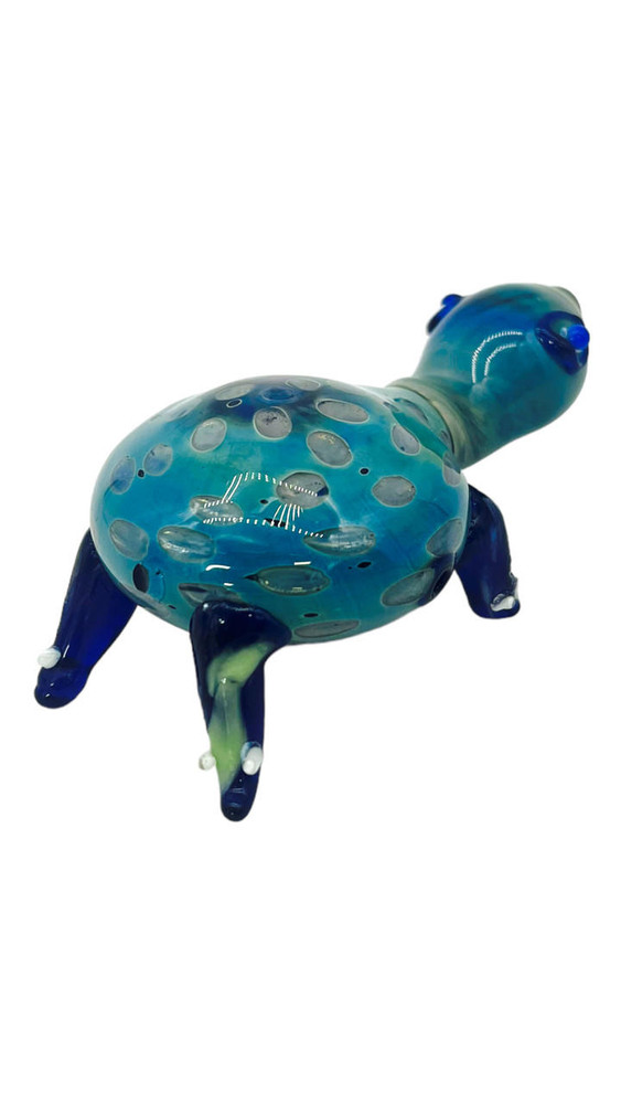 COLORED TURTLE HANDPIPE 5"