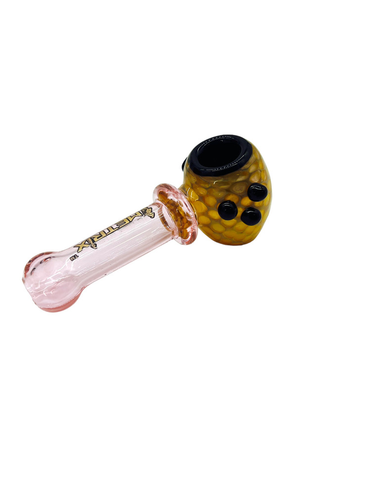 METRIX HAMMER GOLD FUMED HANDPIPE ASSORTED COLOR 5" - BAG OF 5