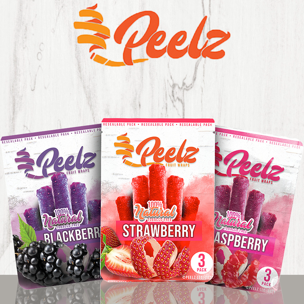 PEELZ NATURAL FRUIT WRAPS 3-PACK - DISPLAY OF 10