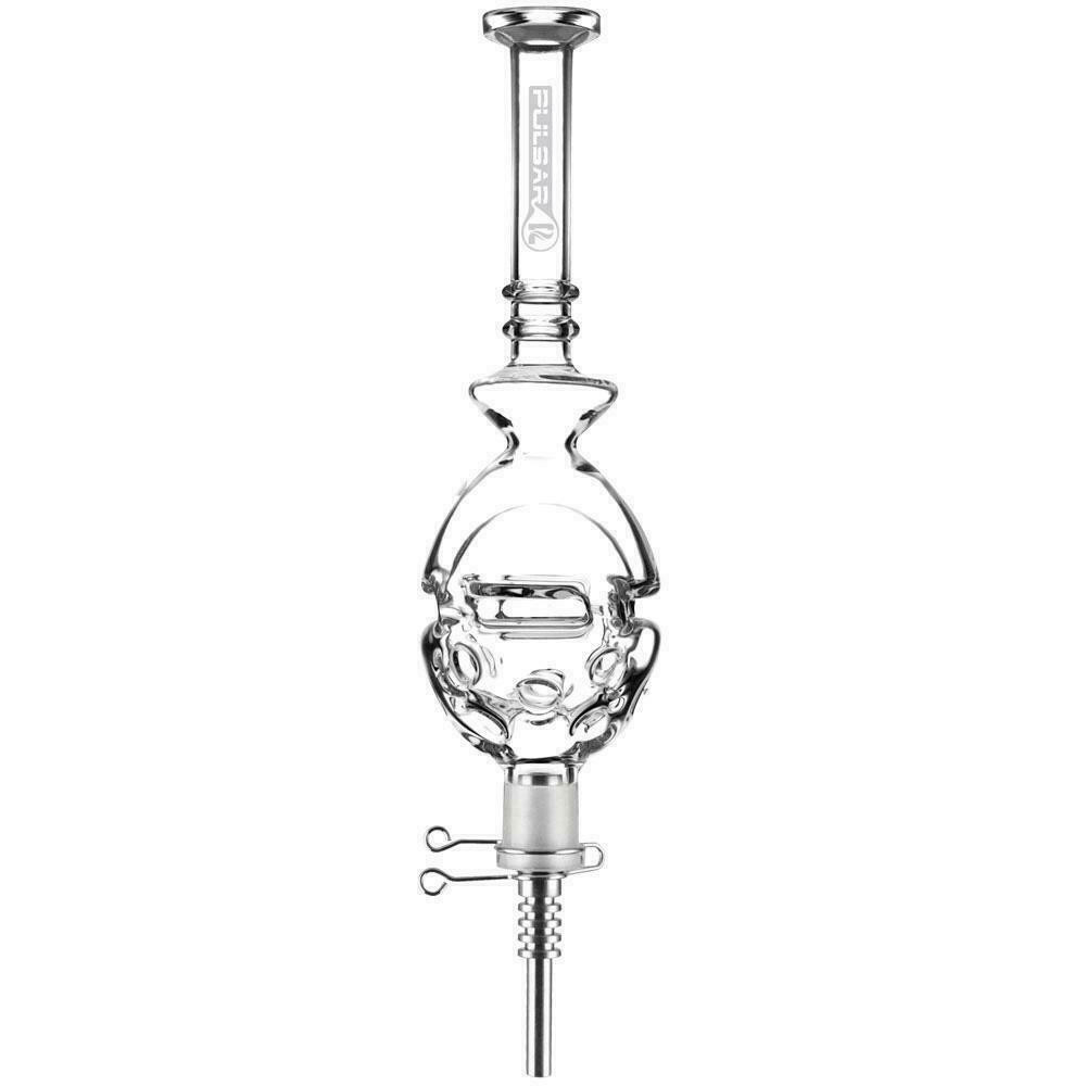 PULSAR GLASS EGG VAPOR STRAW 11" 14MM F -1CT (SA1649)