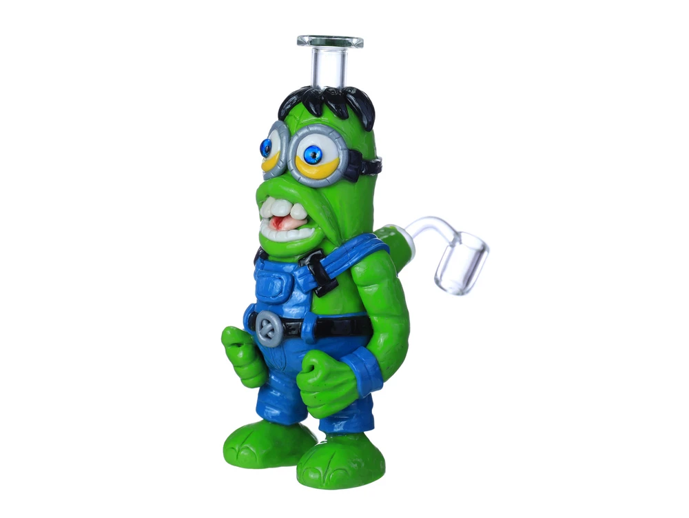 GLOW IN THE DARK HEAVY MONSTER WATERPIPE 7"