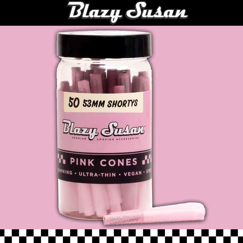 BLAZY SUSAN 53MM SHORTY CONE JAR - 50CT
