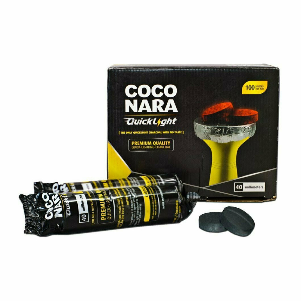 COCO NARA QUICK LIGHT CHARCO 40MM - 100CT