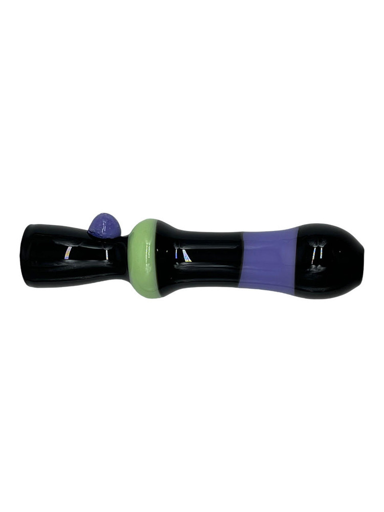TRIPLE SLIME COLOR TUBING PREMIUM CHILLUM 3" - BAG OF 10CT