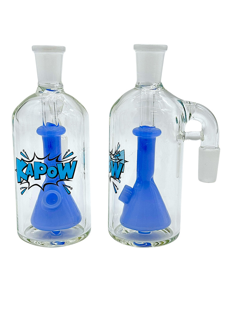 KAPOW GLASS 90 DEGREES CONE PERC ASH CATCHER 4.5" (RAS-04)