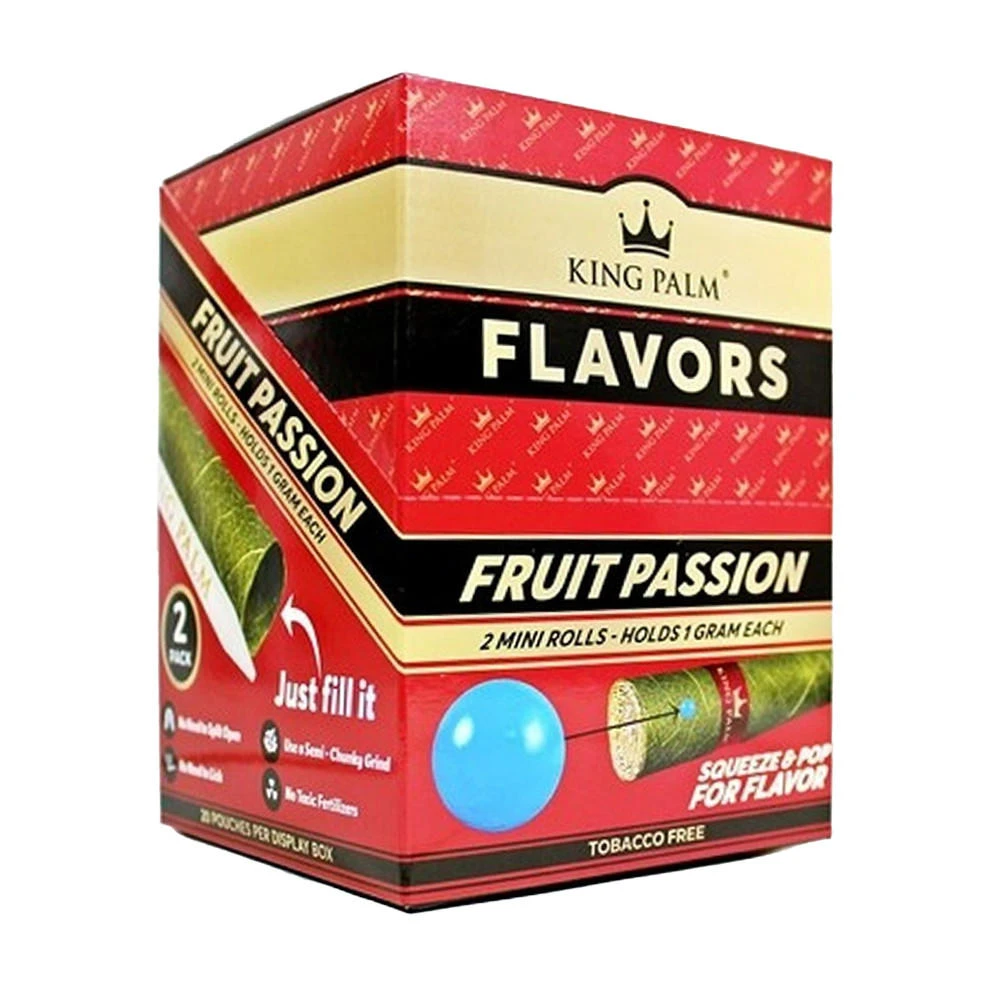 KING PALM 2 MINI ROLL SQUEEZE & POP DISPLAY - 20CT