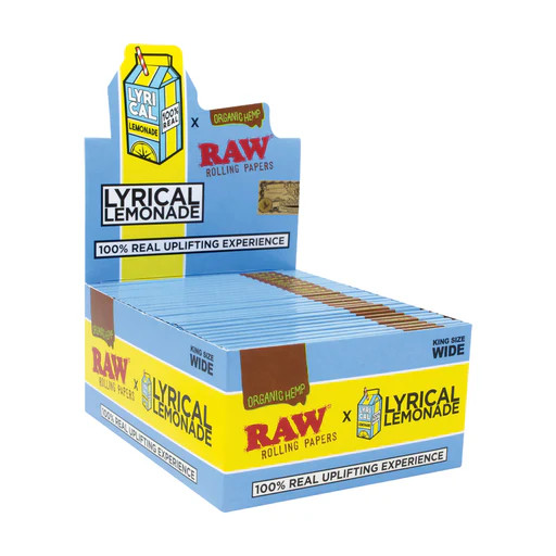 RAW X LYRICAL LEMONADE KING SIZE PAPER - DISPLAY OF 50