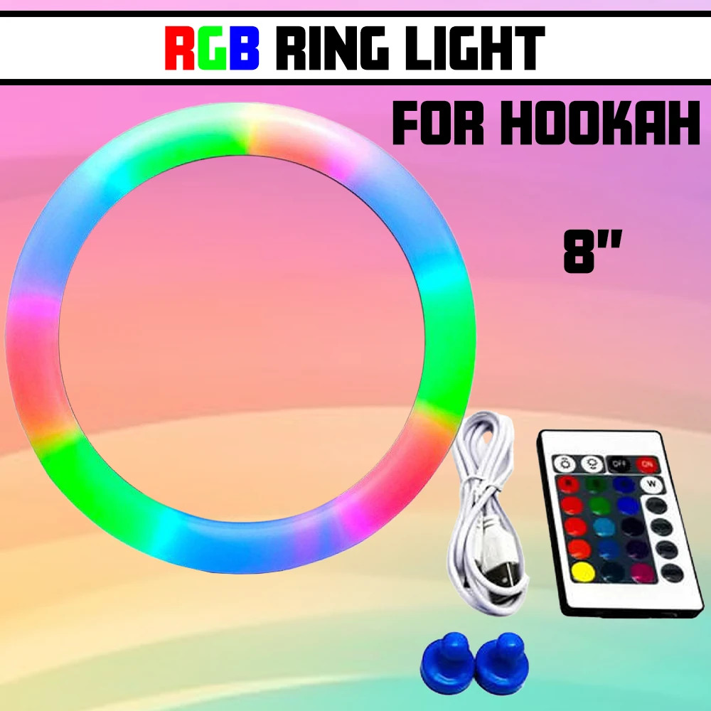 RING RGB LED LIGHT FOR HOOKAH 8