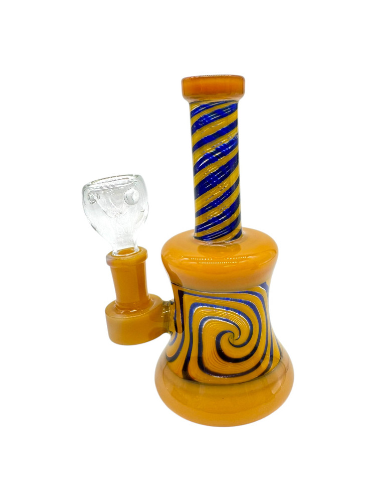 METRIX SWIRL BODY WATERPIPE ASSORTED COLOR 6.5"